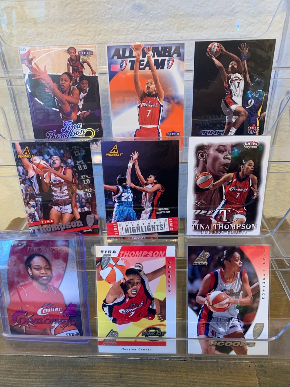 Tina Thompson #7 Houston Comets WNBA Basketball Card Collection - Lot: 9